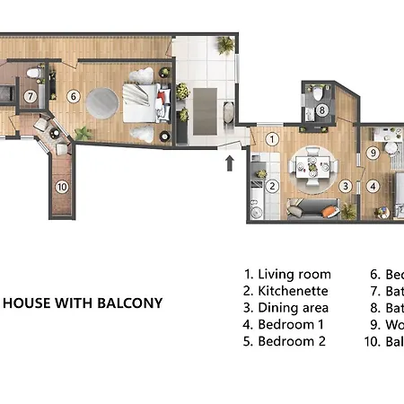 Soul House 110m2 With Balcony & Foosball Old Town * Белград